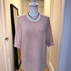 Soft Pink Fuzzy Sweater